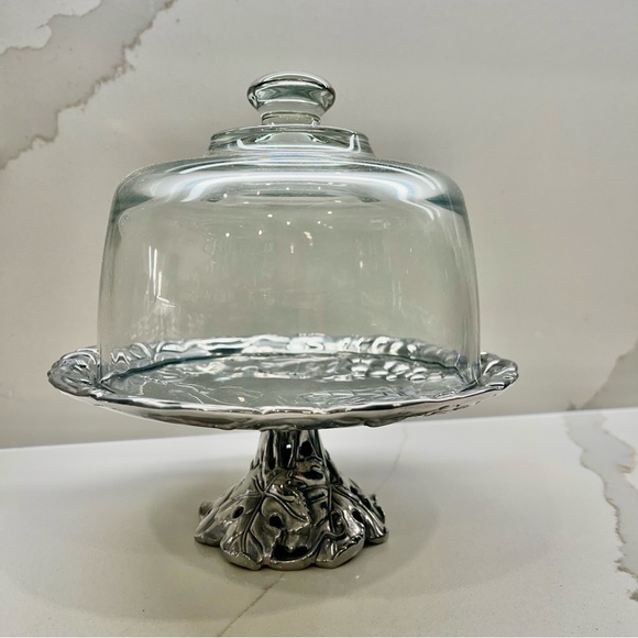 Arthur Court Pedestal Aluminum Cheese/Dessert/Treat/Cookie Stand - Picture 11 of 12